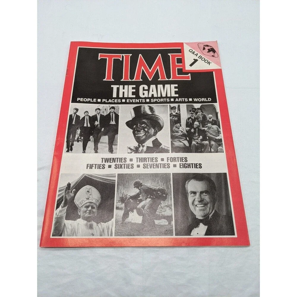 Vintage Hansen Time The Game Bookcase Board Game Complete